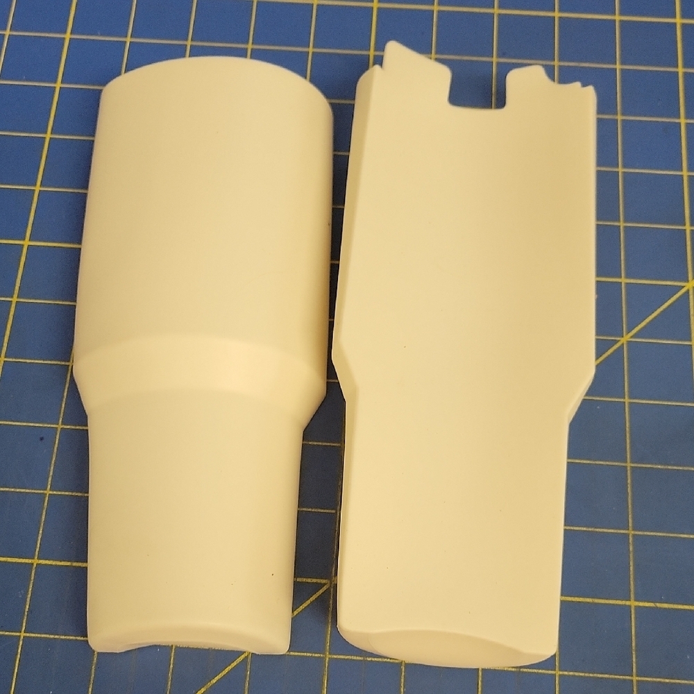 2-in-1 Drink Separator Silicone Liner White Cup Holder Set